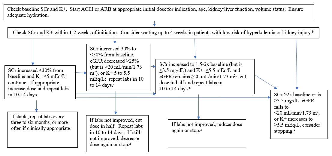 monitoring ACEIs and ARBs algorithm